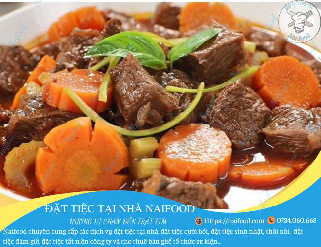 Bò sốt rượu vang