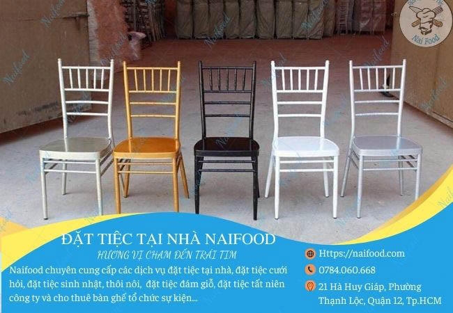 Đa dạng m&agrave;u ghế Tiffany