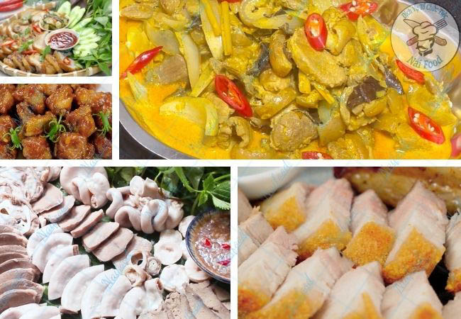 Các món nhậu từ thịt heo lợn