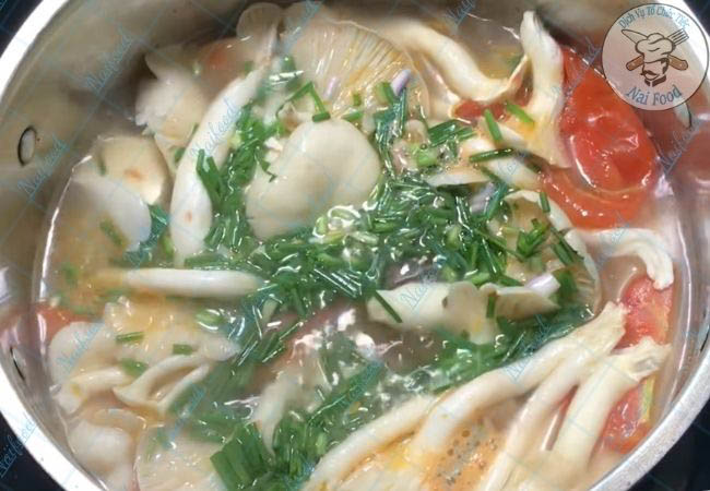 Canh nấm b&agrave;o ngư chay