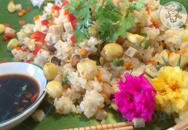 Cơm chi&ecirc;n hạt sen chay