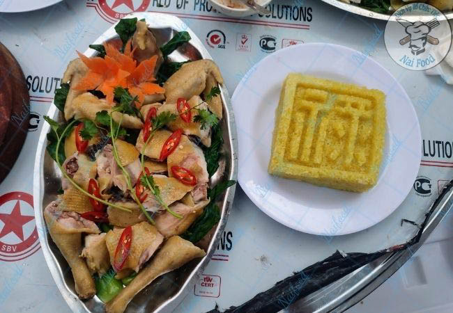 G&agrave; hấp cải bẹ xanh