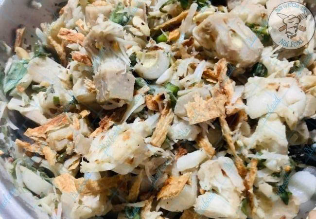 Gỏi m&iacute;t non đậu phộng