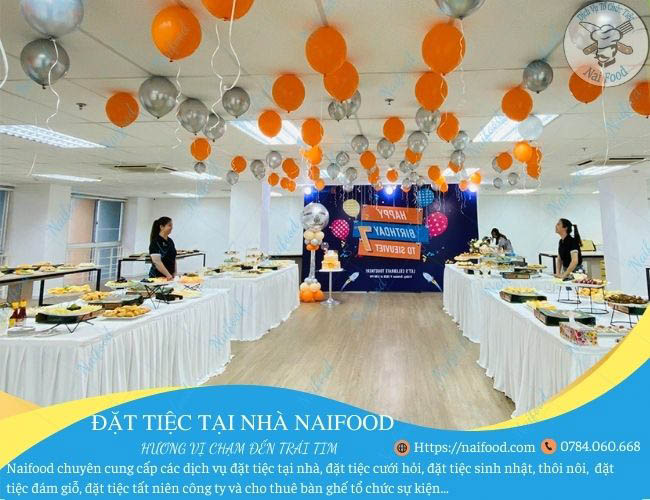 L&ecirc;n &yacute; tưởng trang tr&iacute; cho buổi tiệc buffet
