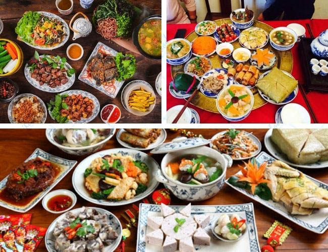 M&acirc;m cỗ cưới ở qu&ecirc; miền bắc Việt Nam