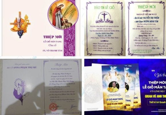 C&aacute;c Mẫu thư mời đ&aacute;m giỗ