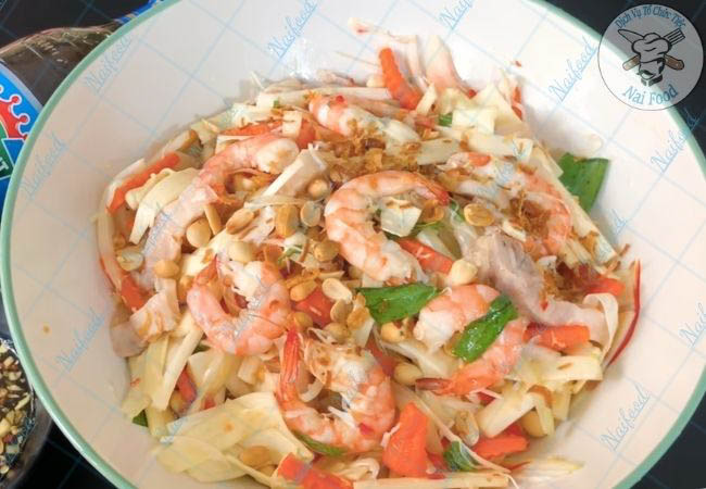 Gỏi củ hủ dừa t&ocirc;m thịt