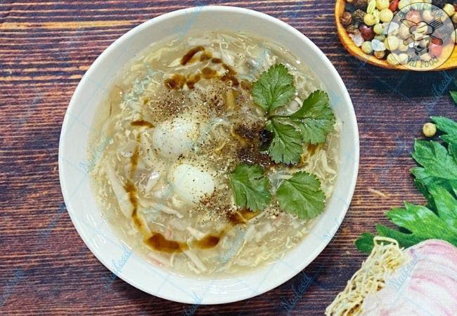 Soup cua trứng c&uacute;t