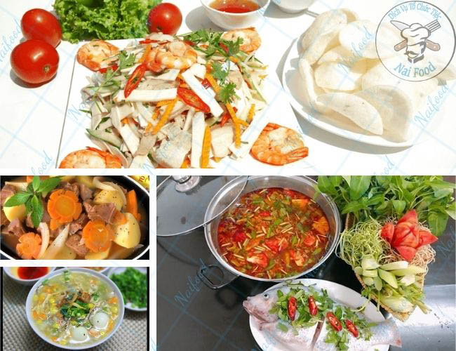 Thực đơn c&aacute;c m&oacute;n ngon đ&atilde;i tiệc cưới miền nam
