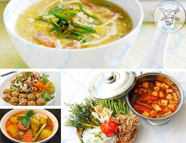 Thực đơn tổ chức đ&aacute;m cưới ở niềm nam ngon hấp dẫn