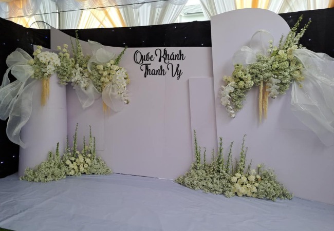 Backgroup đ&aacute;m cưới