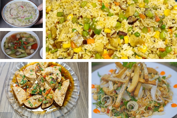 C&aacute;c m&acirc;m cơm chay c&uacute;ng rằm th&aacute;ng 7