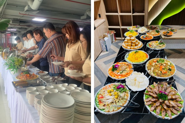 Tổ chức tiệc buffet cho c&ocirc;ng ty