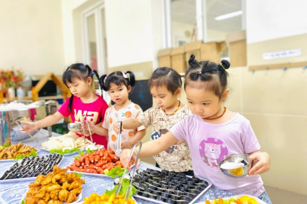 Kế hoạch tổ chức tiệc buffet cho trẻ mầm non