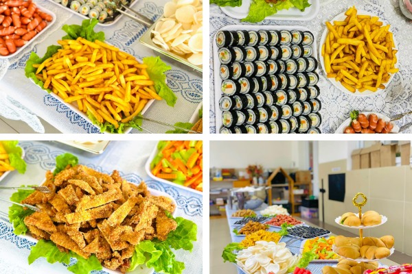 Thực đơn buffet cho trẻ mầm non