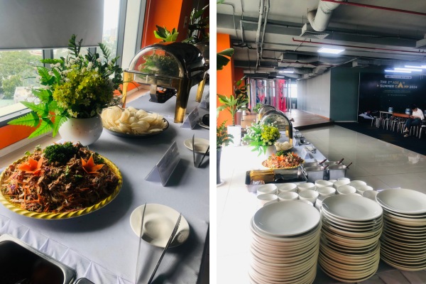 Naifood tổ chức tiệc buffet cho c&ocirc;ng ty
