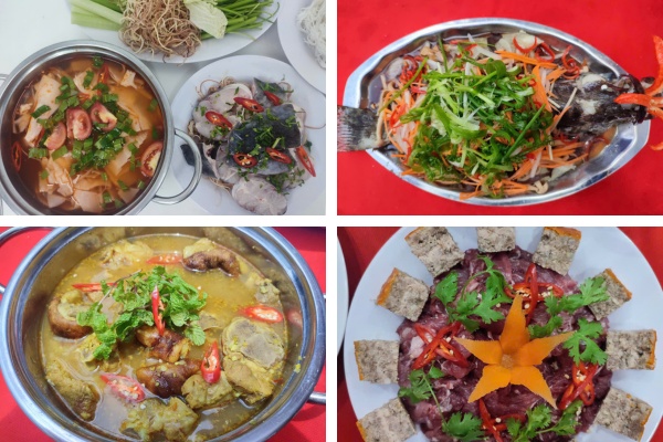 Thực đơn đ&aacute;m cưới miền trung