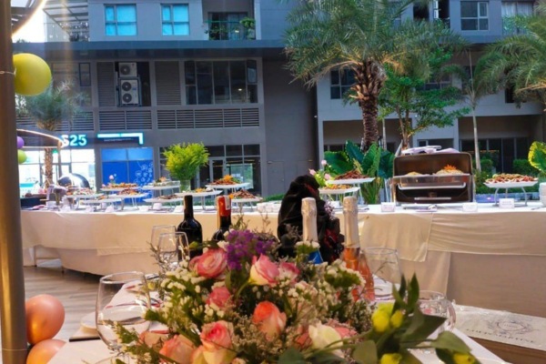 thực đơn tiệc buffet ngo&agrave;i trời