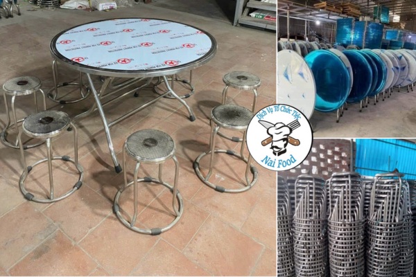 Dịch vụ cho thu&ecirc; b&agrave;n ghế Inox với gi&aacute; rẻ