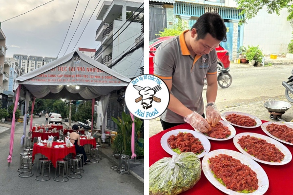 Dịch vụ đặt tiệc tại nh&agrave; T&acirc;y Ninh của Naifood
