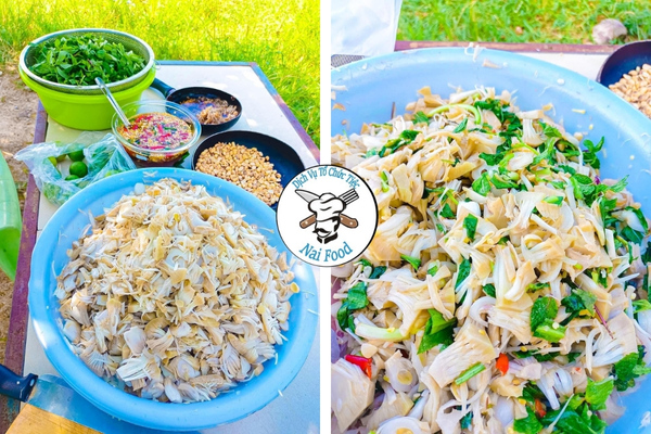 Gỏi bắp chuối chay