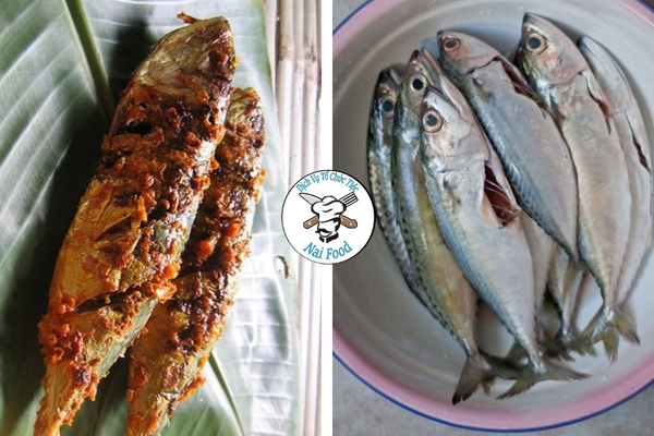 C&aacute; bạc m&aacute; nướng l&aacute; chuối