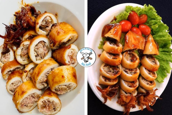 Mực ống nhồi thịt chi&ecirc;n mắm