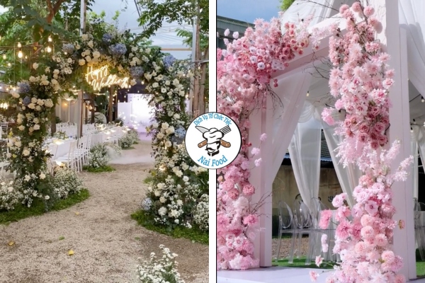 Trang tr&iacute; cổng hoa