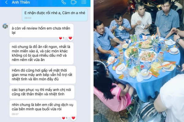 A Thi&ecirc;n ở Bi&ecirc;n Ho&agrave; khen đồ ăn của b&ecirc;n Naifood 