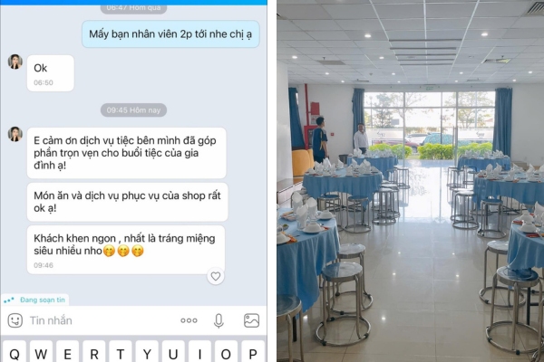 Chi V&acirc;n Anh khen dịch vụ Naifood