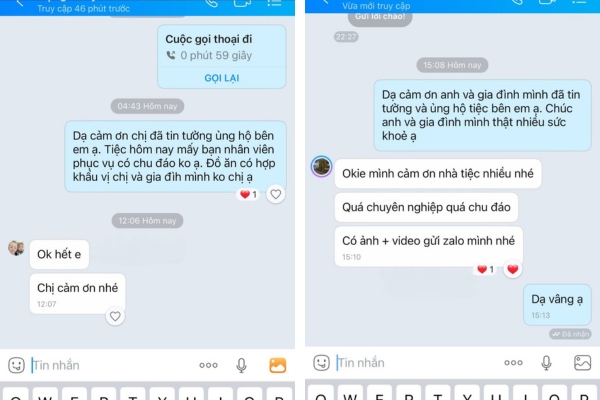 Kh&aacute;ch h&agrave;ng ở H&oacute;c M&ocirc;n khen dịch vụ Naifood