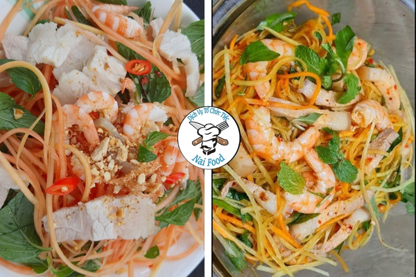 Nộm đu đủ t&ocirc;m thịt