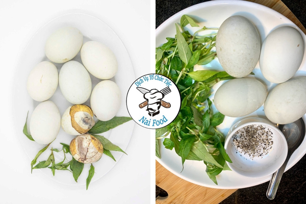 Trứng vịt lộn luộc