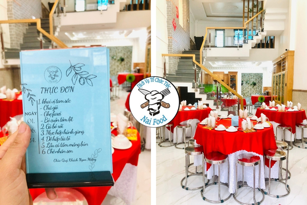 Menu đ&atilde;i tiệc kh&aacute;ch h&agrave;ng chọn