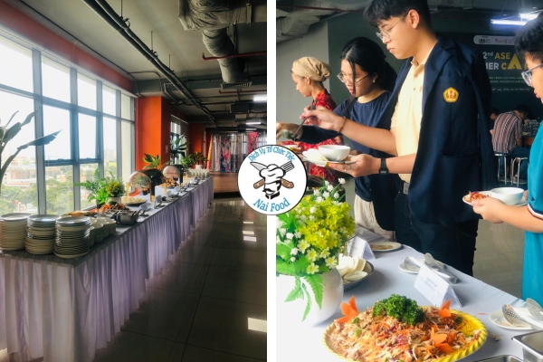 Tiệc buffet tại đại Học Kinh Tế