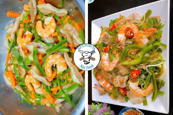 Gỏi tiến vua t&ocirc;m thịt