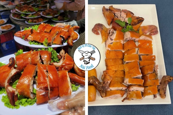 Heo sữa quay + b&aacute;nh bao