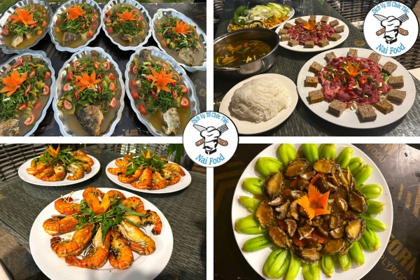 Thực đơn đ&atilde;i tiệc do ca sĩ Qu&aacute;ch Th&agrave;nh Danh chọn.