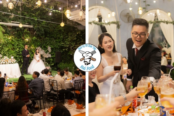 Quy tr&igrave;nh nhận tổ chức tiệc b&aacute;o hỷ tại Naifood.