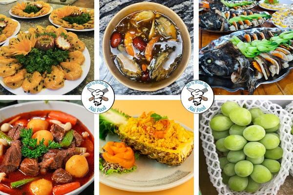 Thực đơn đãi tiệc cao cấp