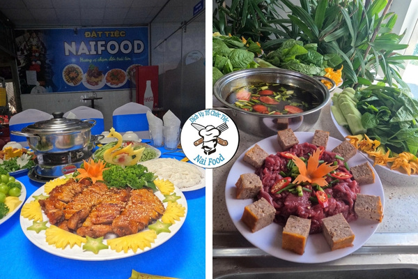 Dịch vụ đặt m&oacute;n ăn giao tận nh&agrave; của Naifood.