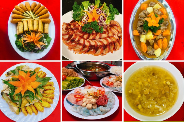 Thực đơn tiệc mặn 10