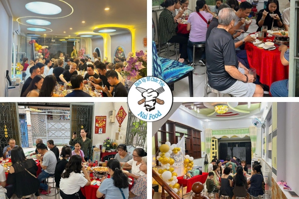Dịch vụ đặt tiệc tại nhà Long An Trọn gói Naifood