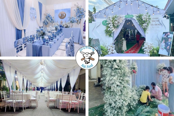Cách tự trang trí tiệc cưới tại nhà
